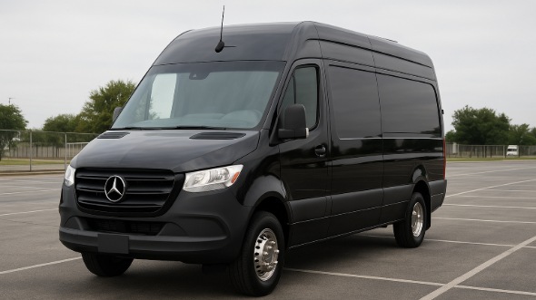 Exterior of Warwick Party Bus Company's 14 Passenger Sprinter Limousine in Warwick