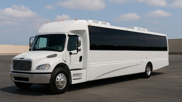 Exterior of Rhode Island Party Bus Company's 25 Passenger Minibus in Rhode Island