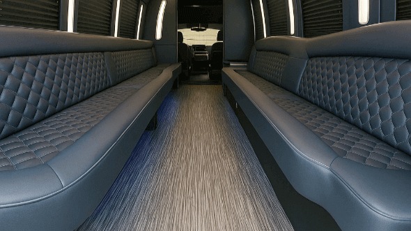 28 Passenger Party Bus Interior