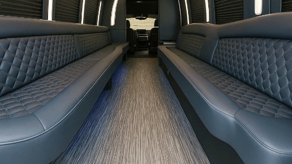 Interior of Cumberland Party Bus Company's 50 Passenger Party Bus in Cumberland